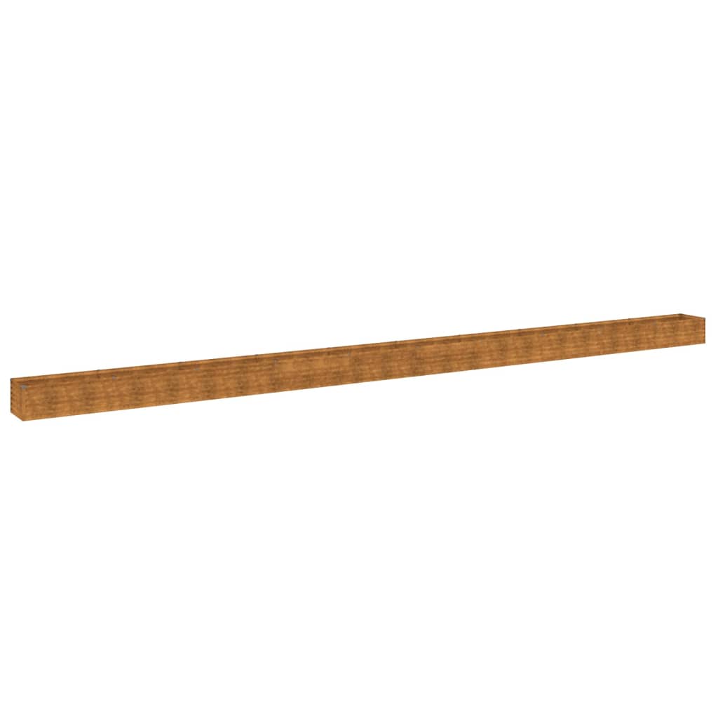 Fioriera Rialzata da Giardino 960x50x36 cm in Acciaio Corten