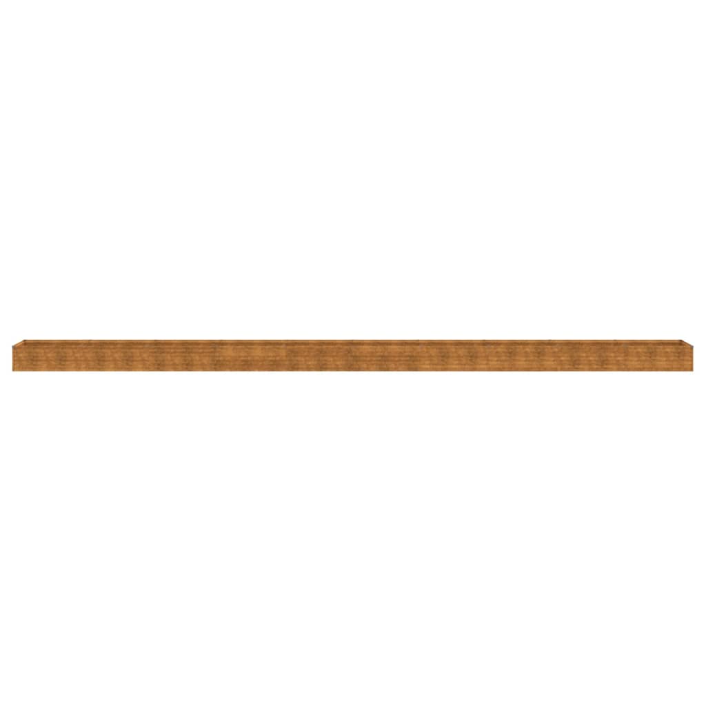 Fioriera Rialzata da Giardino 960x50x36 cm in Acciaio Corten