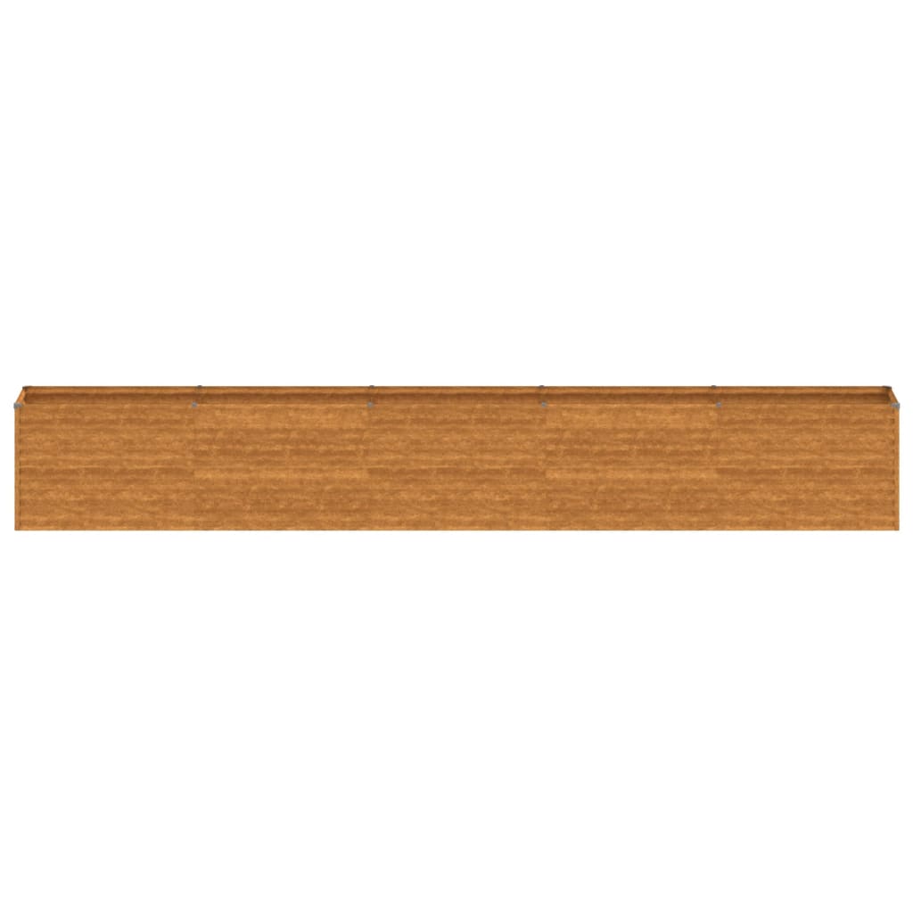 Fioriera Rialzata da Giardino 482x50x69 cm in Acciaio Corten