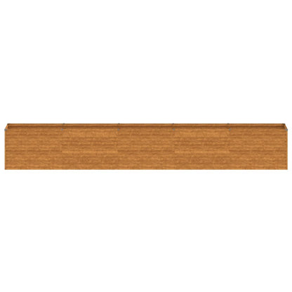 Fioriera Rialzata da Giardino 482x50x69 cm in Acciaio Corten