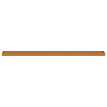 Fioriera Rialzata da Giardino 1150x100x36 cm in Acciaio Corten