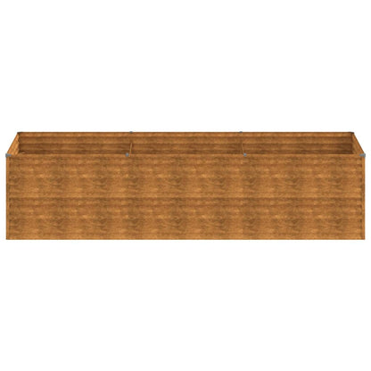 Fioriera Rialzata da Giardino 290x100x69 cm in Acciaio Corten