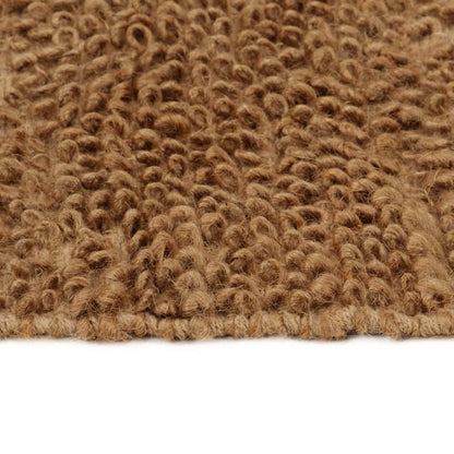 Tappeto Fatto a Mano in BouclÃ© 80x160 cm Iuta e Cotone