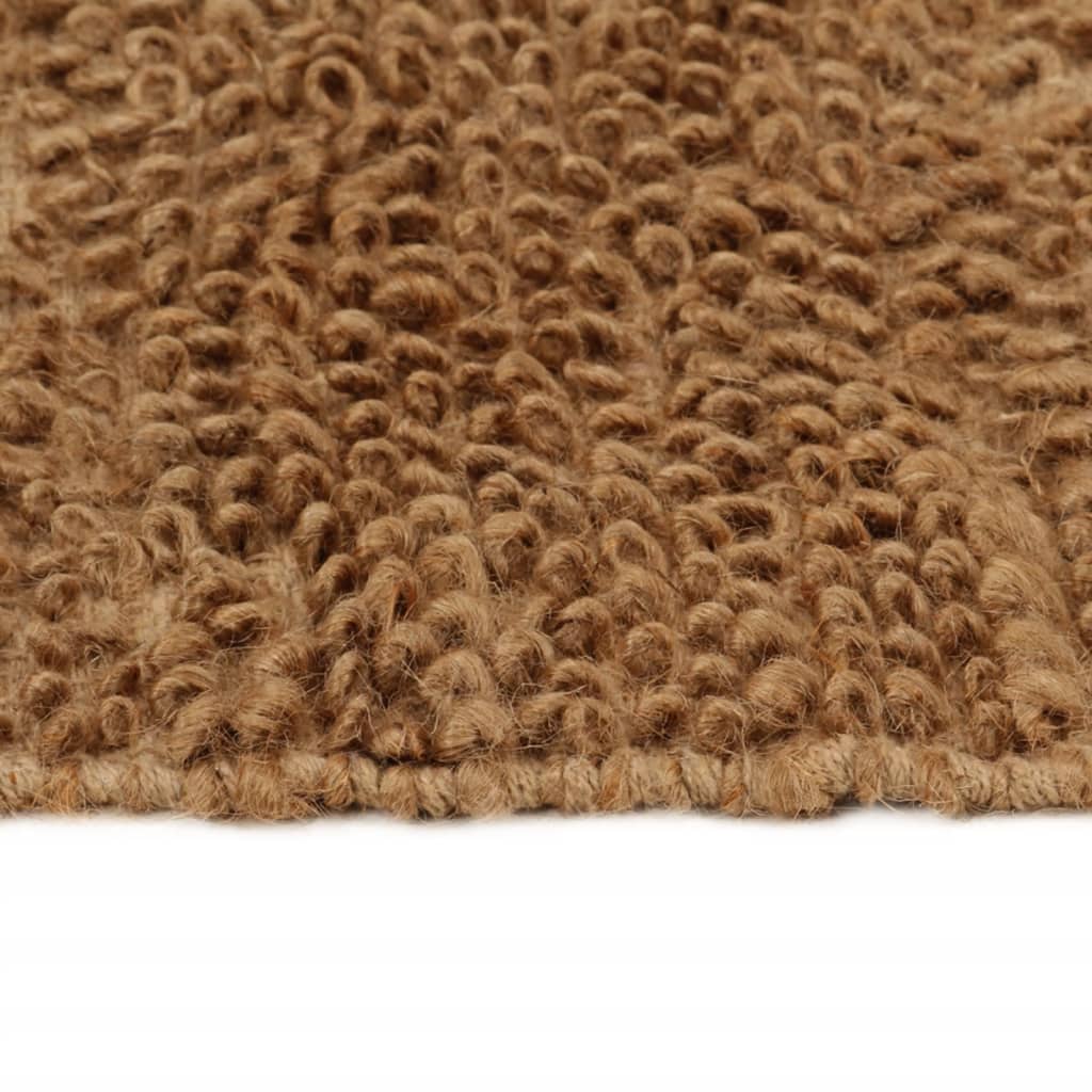 Tappeto Fatto a Mano in Bouclé 120x180 cm Iuta e Cotone
