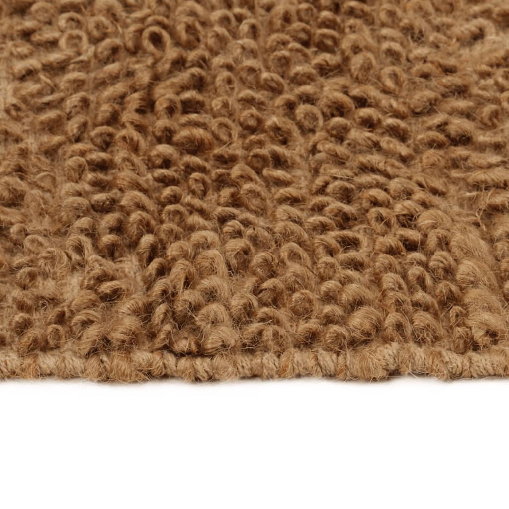 Tappeto Fatto a Mano in Bouclé 160x230 cm Iuta e Cotone
