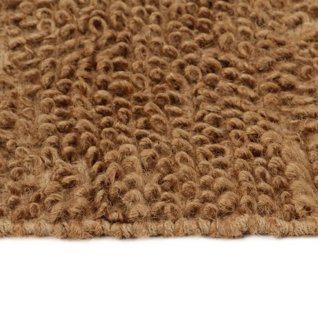 Tappeto Fatto a Mano in Bouclé 180x250 cm Iuta e Cotone