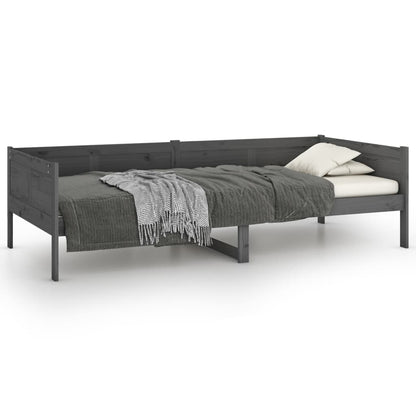 Dormeuse in Legno Massello di Pino Grigio 90x190 cm