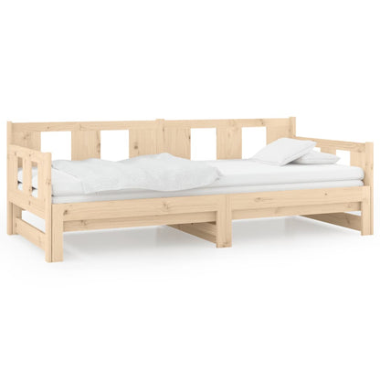 Dormeuse Estraibile in Legno Massello di Pino 2x(80x200) cm