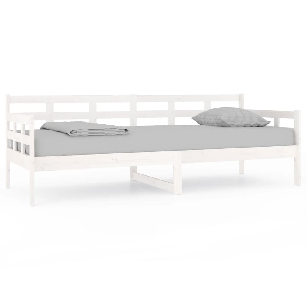 Dormeuse Bianca in Legno Massello di Pino 80x200 cm