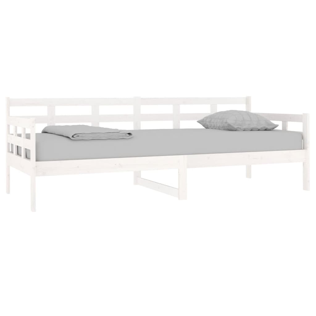 Dormeuse Bianca in Legno Massello di Pino 80x200 cm