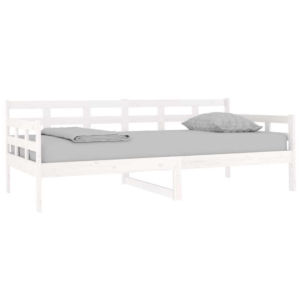 Dormeuse Bianca in Legno Massello di Pino 90x190 cm
