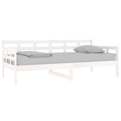 Dormeuse Bianca in Legno Massello di Pino 90x190 cm