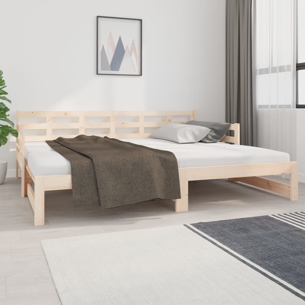 Dormeuse Estraibile Legno Massello Pino 2x(90x200) cm