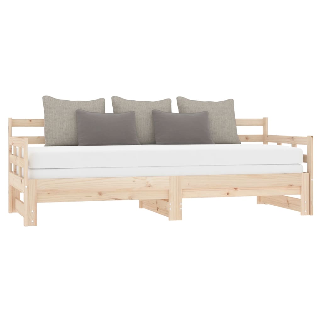 Dormeuse Estraibile Legno Massello Pino 2x(90x200) cm