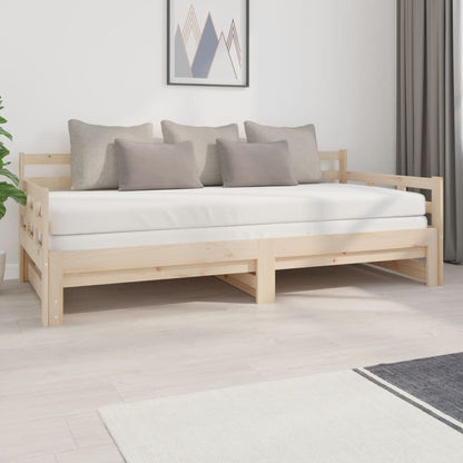 Dormeuse Estraibile Legno Massello Pino 2x(90x200) cm