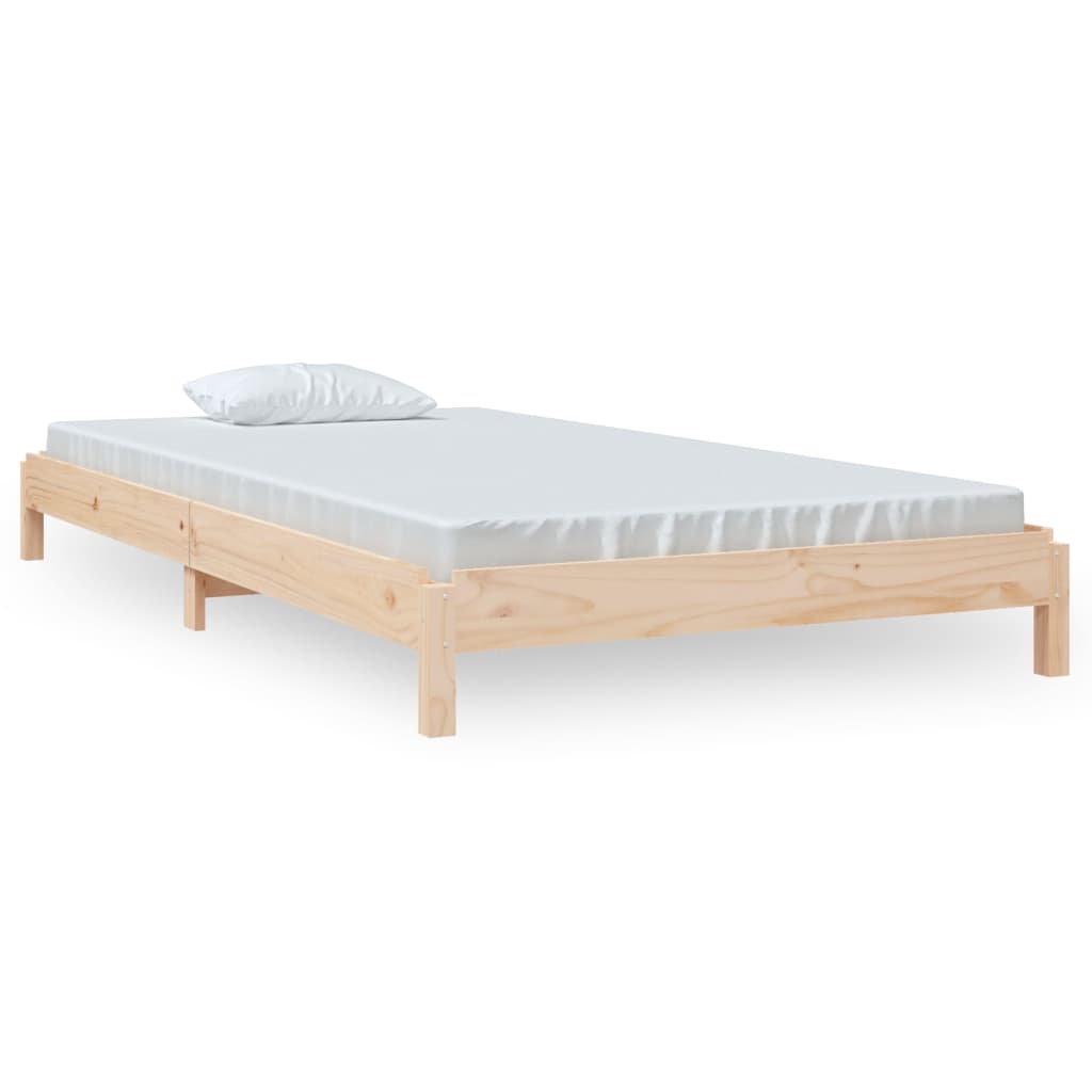 Letto Impilabile 90x200cm in Legno Massello di Pino