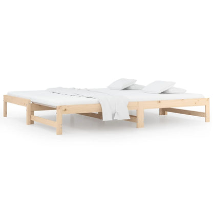 Dormeuse Estraibile 2x(90x190) cm Legno Massello di Pino