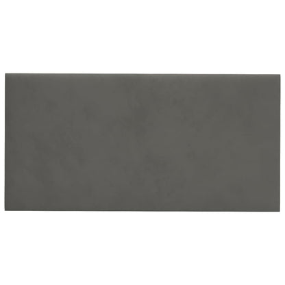 Pannelli Murali 12 pz Grigio Scuro 60x30 cm in Velluto 2,16 m²