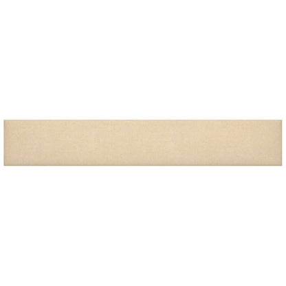 Pannelli Murali 12 pz Crema 90x15 cm Tessuto 1,62 m²