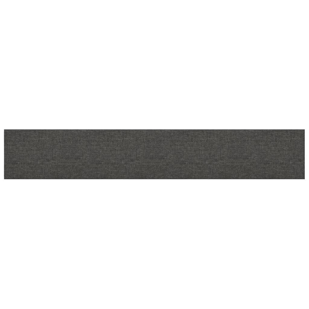 Pannelli Murali 12 pz Grigio Scuro 90x15 cm Tessuto 1,62 m²
