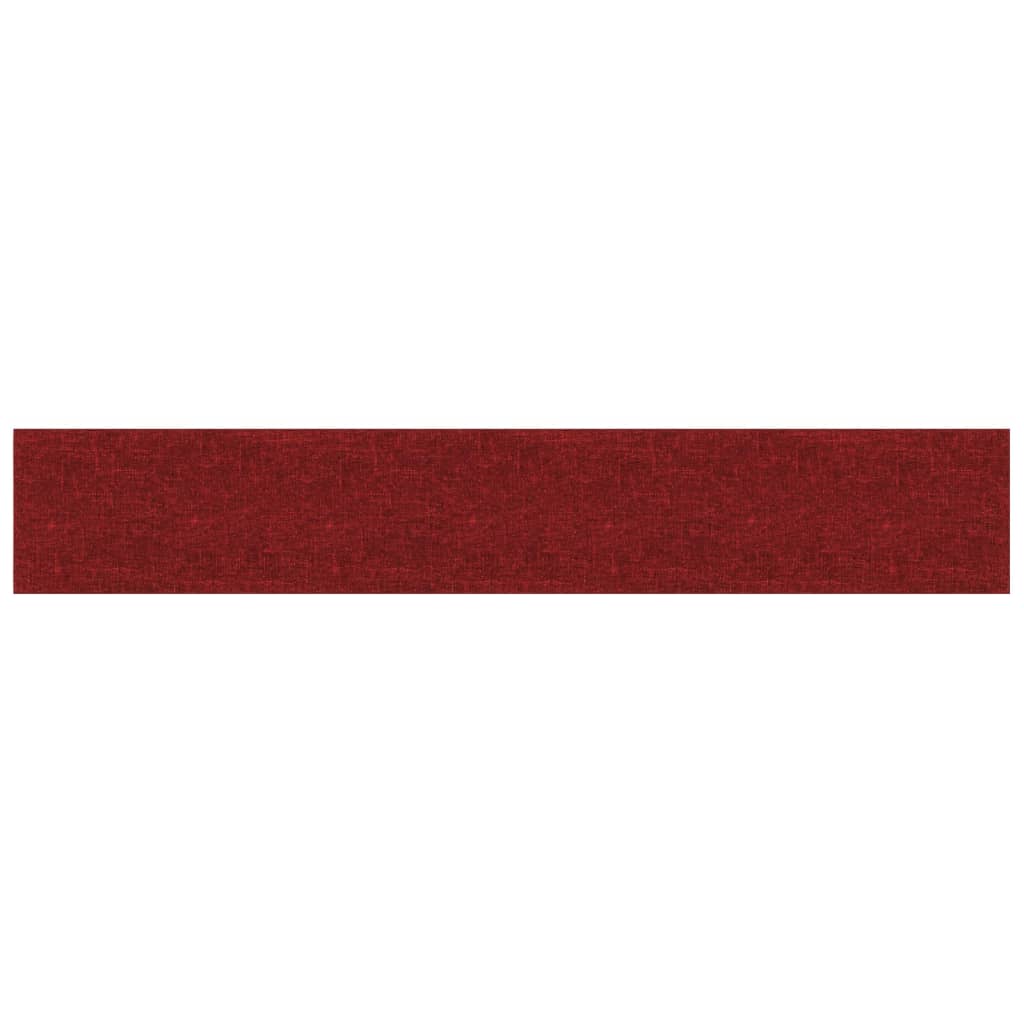 Pannelli Murali 12 pz Rosso Vino 90x15 cm Tessuto 1,62 m²