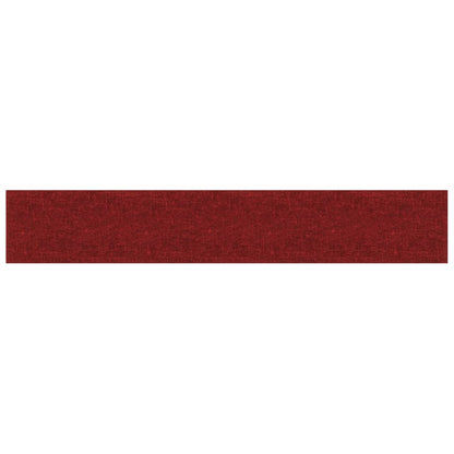 Pannelli Murali 12 pz Rosso Vino 90x15 cm Tessuto 1,62 m²