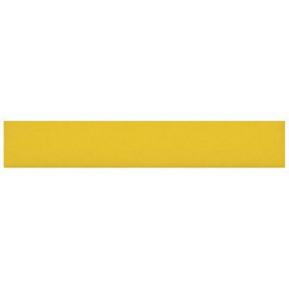 Pannelli Murali 12 pz Giallo chiaro 90x15 cm Tessuto 1,62 m²