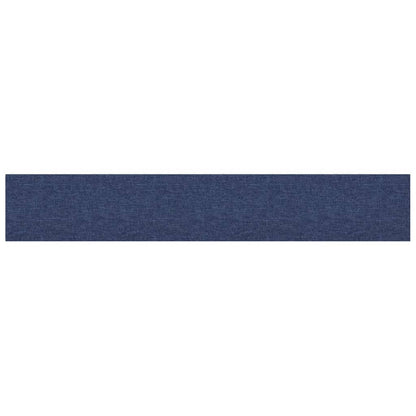 Pannelli Murali 12 pz Blu 90x15 cm Tessuto 1,62 m²