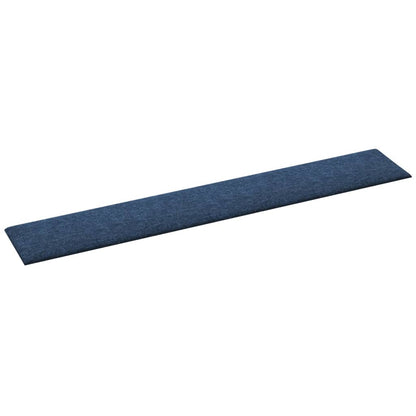 Pannelli Murali 12 pz Blu 90x15 cm Tessuto 1,62 m²