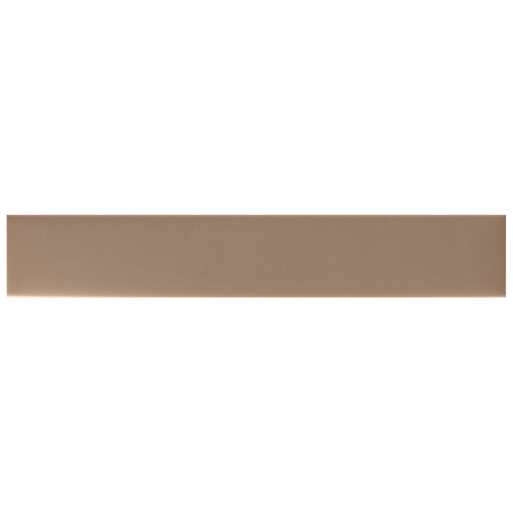Pannelli Murali 12 pz Cappuccino 90x15 cm in Similpelle 1,62 m²