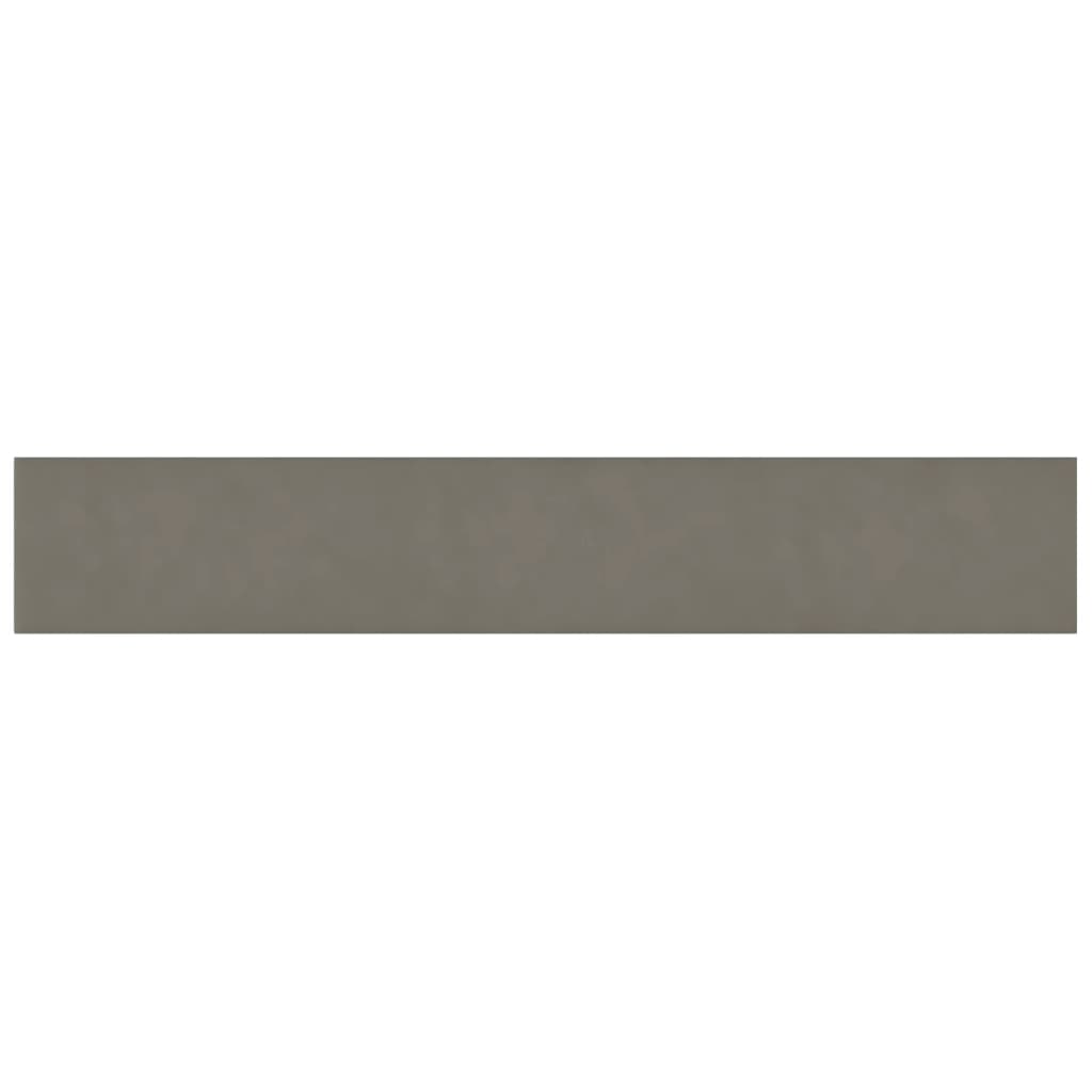 Pannelli Murali 12 pz Grigio Chiaro 90x15 cm Velluto 1,62 m²