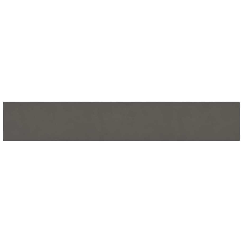 Pannelli Murali 12 pz Grigio Scuro 90x15 cm Velluto 1,62 m²