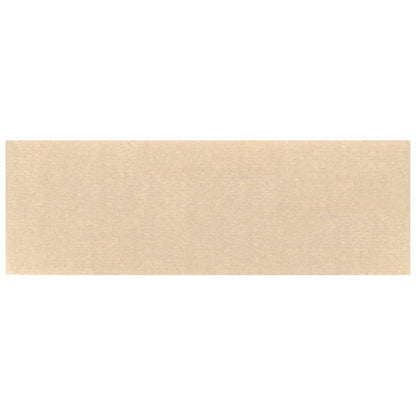 Pannelli Murali 12 pz Crema 90x15 cm Tessuto 3,24 m²