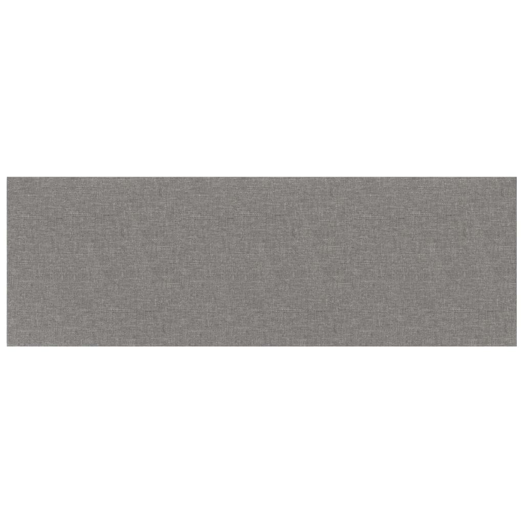 Pannelli Murali 12 pz Grigio Chiaro 90x30 cm Tessuto 3,24 m²