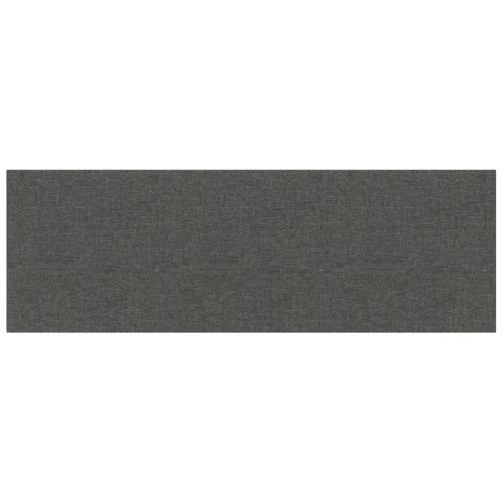 Pannelli Murali 12 pz Grigio Scuro 90x30 cm Tessuto 3,24 m²
