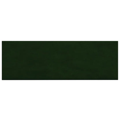 Pannelli Murali 12 pz Verde Scuro 90x30 cm Velluto 3,24 m²