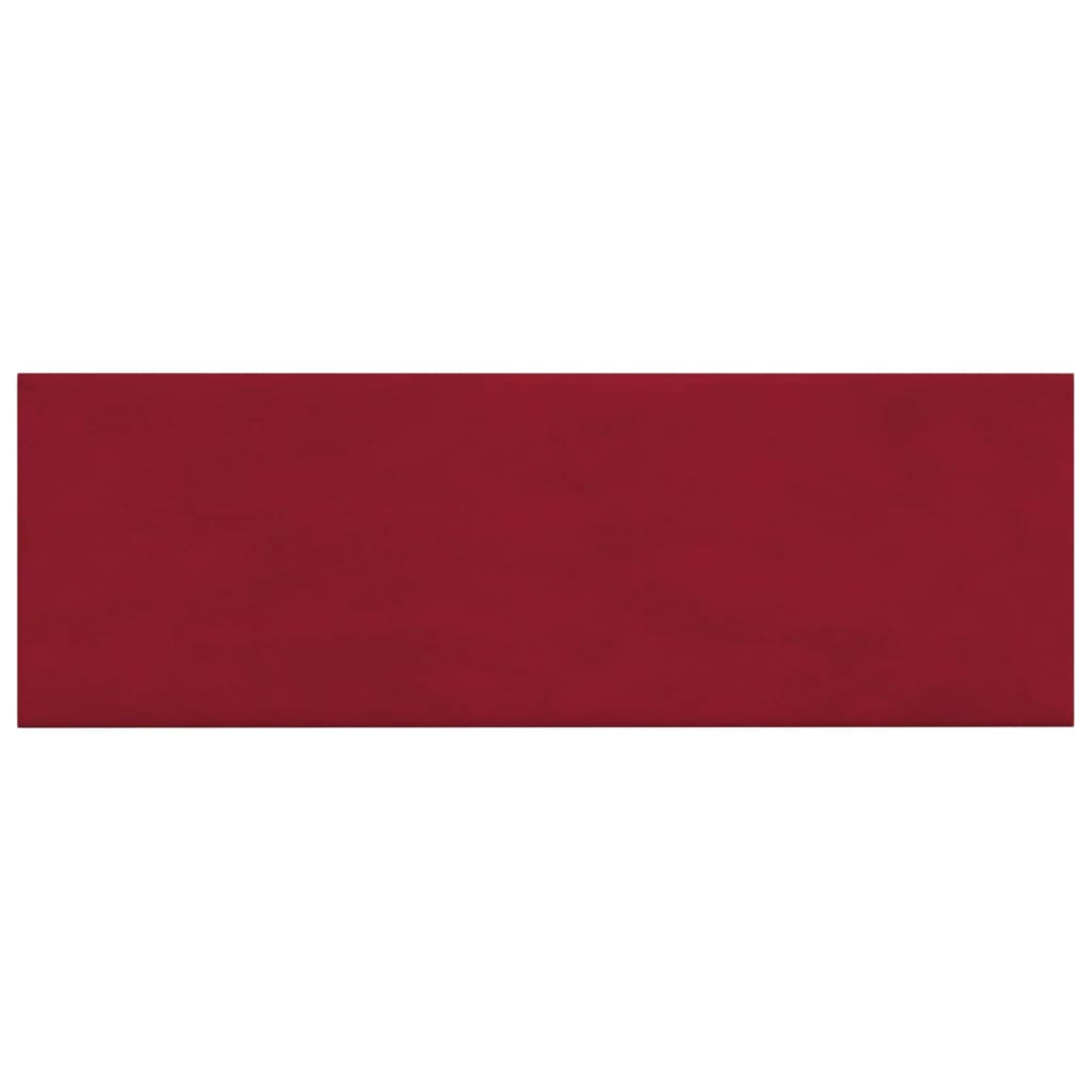 Pannelli Murali 12 pz Rosso Vino 90x30 cm Velluto 3,24 m²