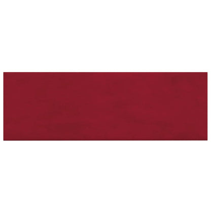 Pannelli Murali 12 pz Rosso Vino 90x30 cm Velluto 3,24 m²