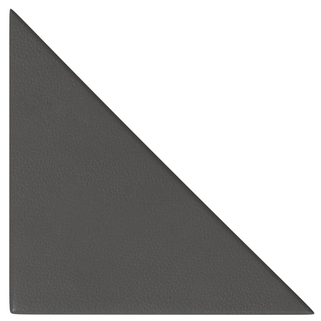 Pannelli Murali 12 pz Grigi 30x30 cm in Similpelle 0,54 m²