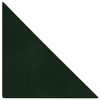 Pannelli Murali 12 pz Verde Scuro 30x30 cm in Velluto 0,54 m²