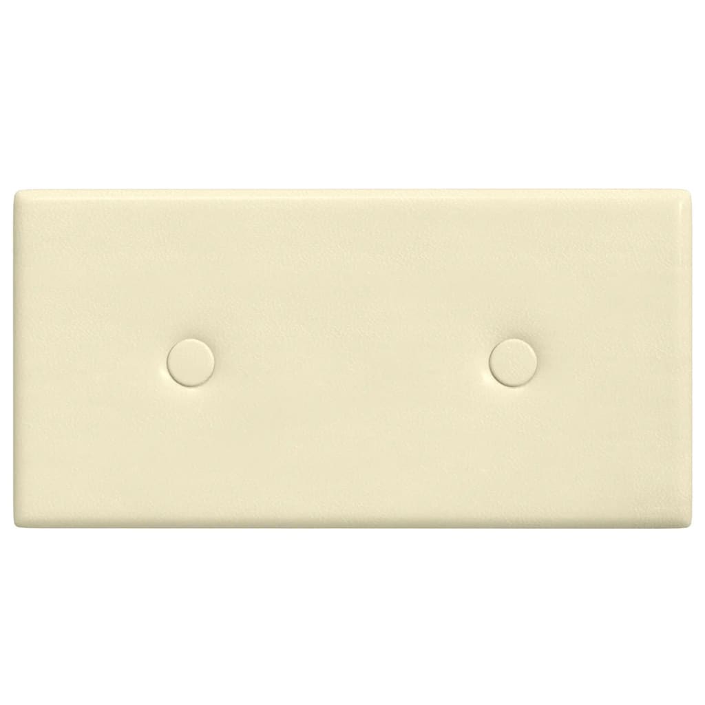 Pannelli Murali 12 pz Crema 30x15 cm in Similpelle 0,54 m²