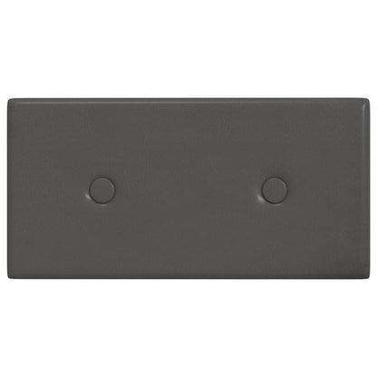 Pannelli Murali 12 pz Grigi 30x15 cm in Similpelle 0,54 m²