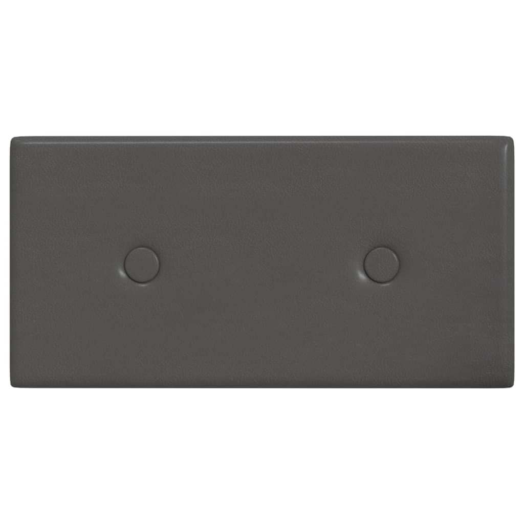 Pannelli Murali 12 pz Grigi 30x15 cm in Similpelle 0,54 m²