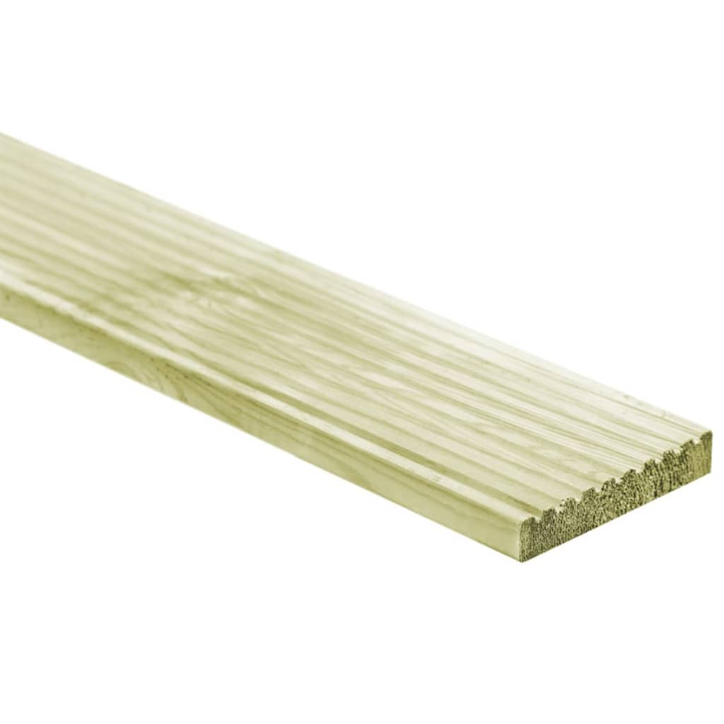Tavole Pavimento 48pz 6,96 m² 1m Legno Massello Pino Impregnato