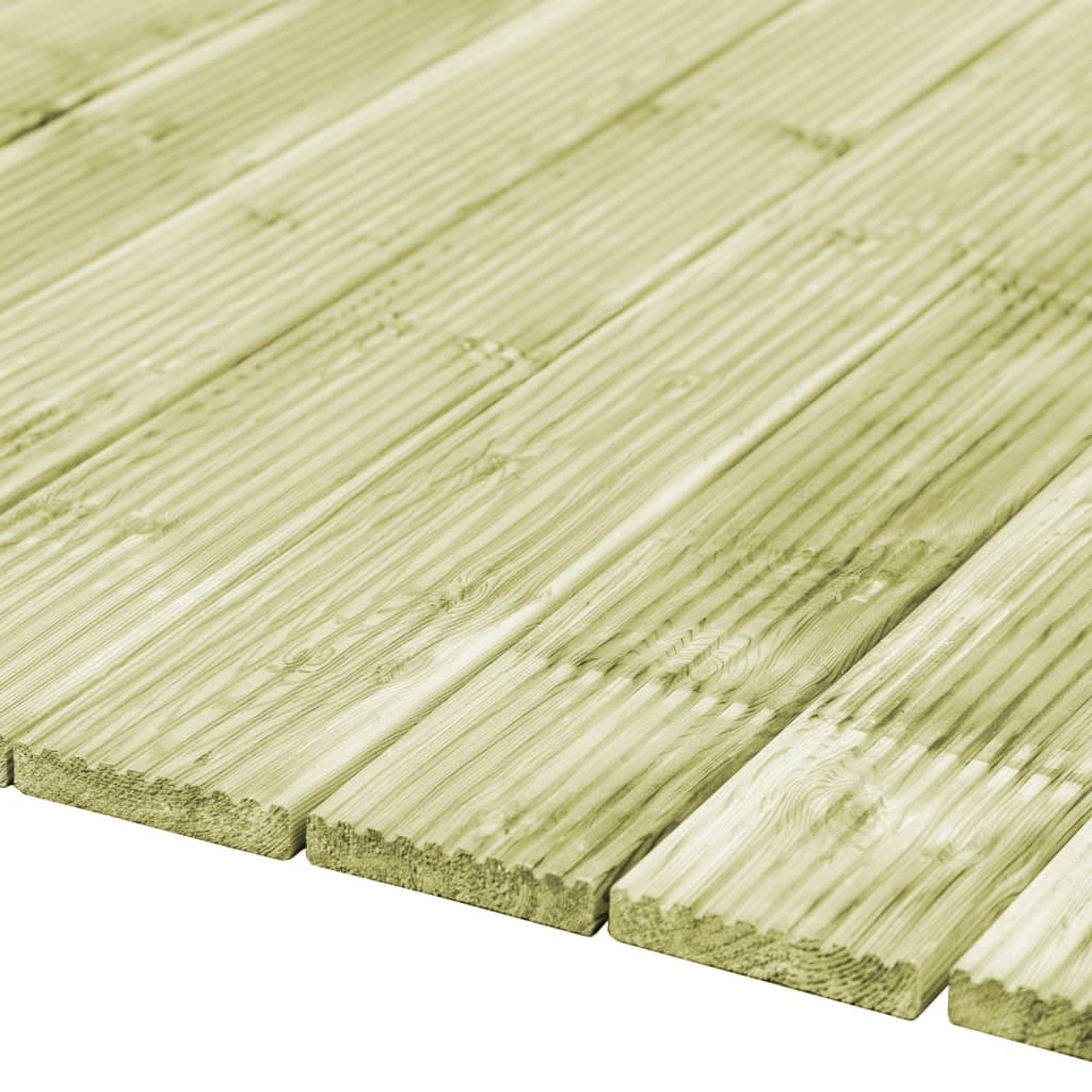 Tavole Pavimento 48pz 6,96 m² 1m Legno Massello Pino Impregnato