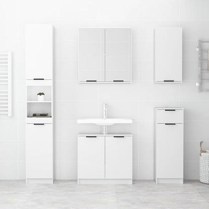 Mobile da Bagno Bianco Lucido 64,5x33,5x59 cm Legno Multistrato