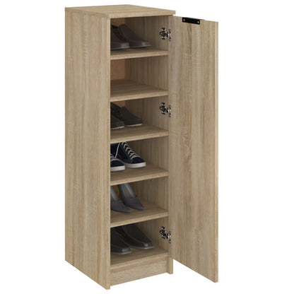 Scarpiera Rovere Sonoma 30x35x100 cm in Legno Multistrato