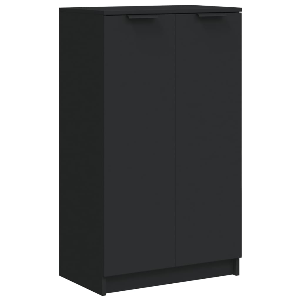 Scarpiera Nera 59x35x100 cm in Legno Multistrato