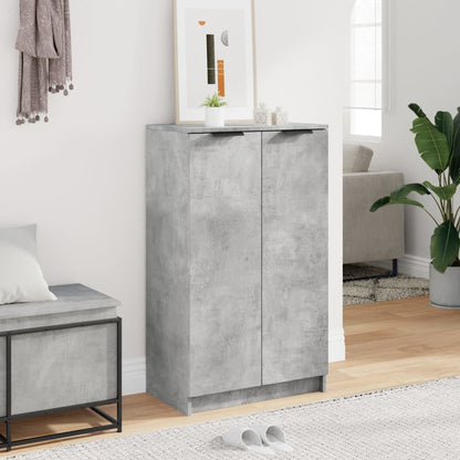 Scarpiera Grigio Cemento 59x35x100 cm in Legno Multistrato
