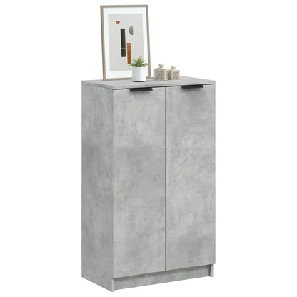 Scarpiera Grigio Cemento 59x35x100 cm in Legno Multistrato